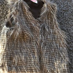 Big Girl’s Faux Fur Vest